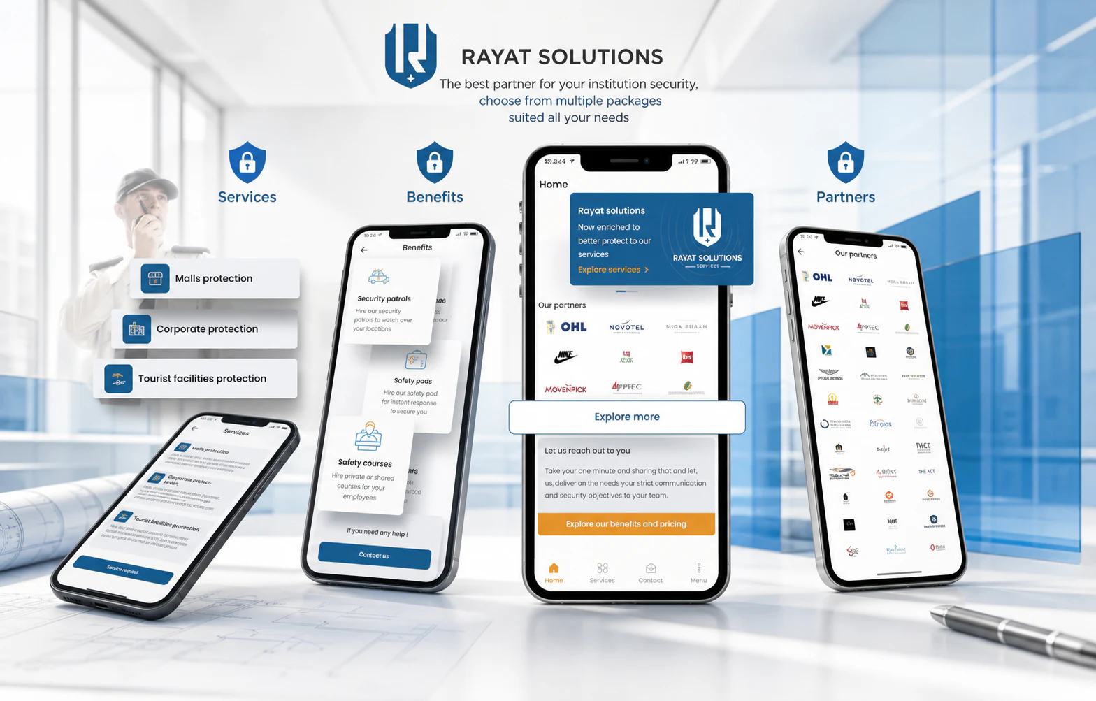 Rayat Solutions advertising visual built from authentic product screens