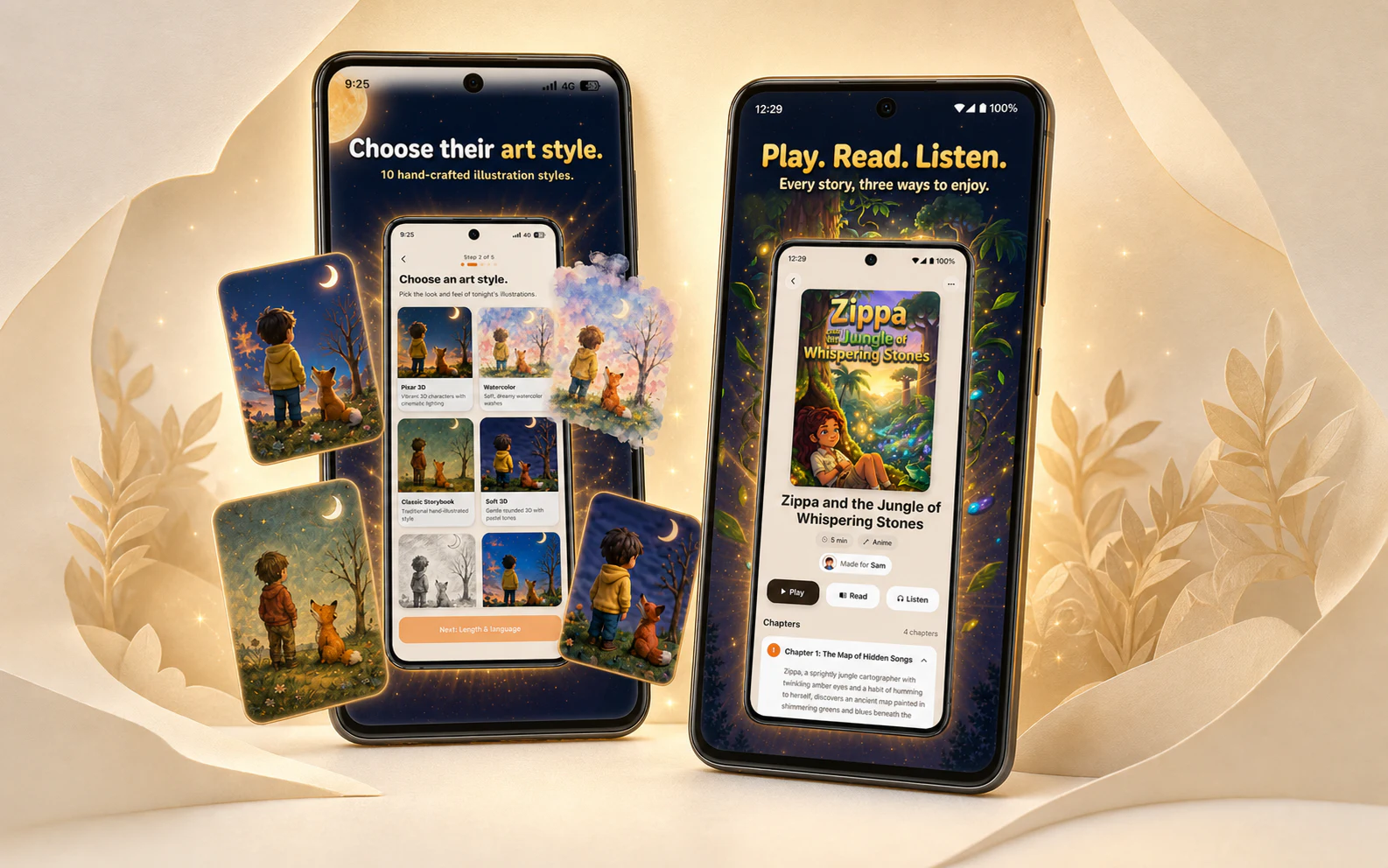 Yasso advertising visual built from authentic app screens